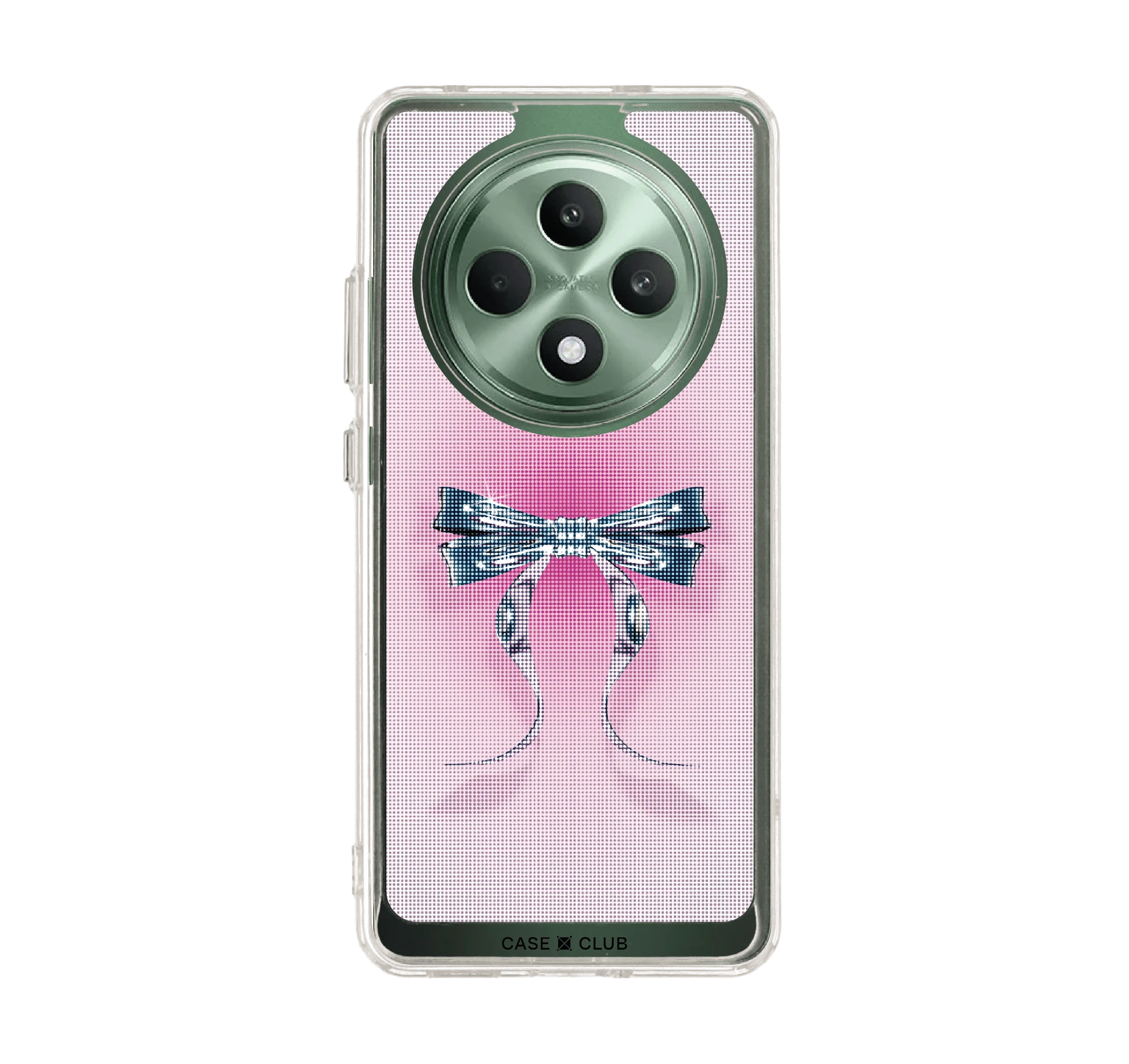 ริบบิ้นฮาล์ฟโทนสีฟ้าชมพู